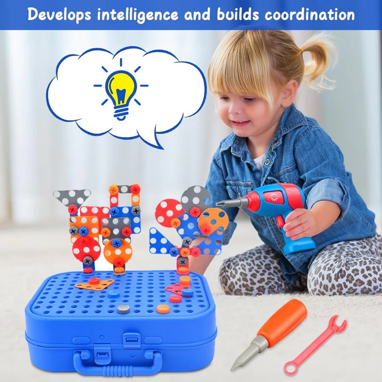 Estuche de construcción para niños