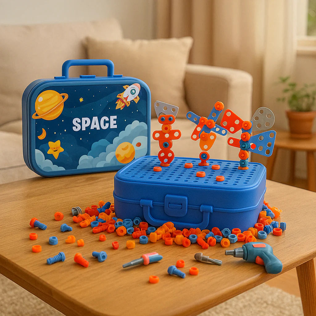 Estuche de construcción para niños